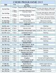 Choir diary April&nbsp;2015