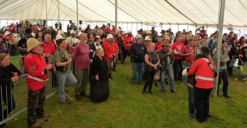 Audience at the Rorke's Drift Rally, Brecon May 2015