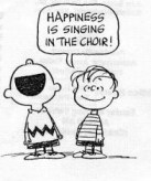 Happiness is singing n the choir