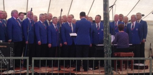 Singing at the Rorkes Drift Rally Brecon May 2016