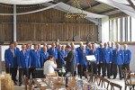 sugarloaf wedding – choir lined up ready for start&nbsp;(2)