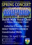 Llandrindod Twinning Concert Poster 26 April&nbsp;2019