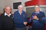 Glyn Powell – tie presentation for 50 years&nbsp;service
