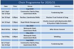 Choir Events Diary 2020&nbsp;21