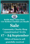 Community shop sale poster Sept&nbsp;2022