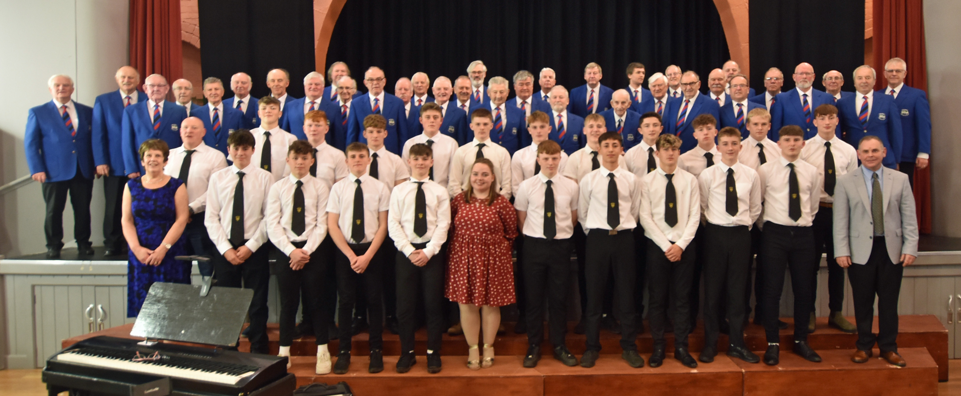 Bulls Concert - Choir with u16 boys, Gary Holly Ann + Adrian